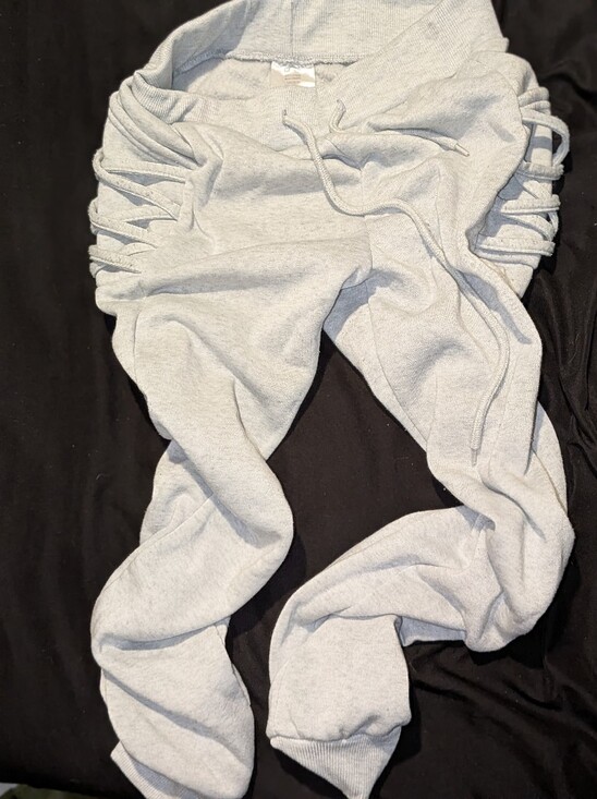 Other - Kids Light Heather Gray Lace-Up Side Jogger Sweatpants